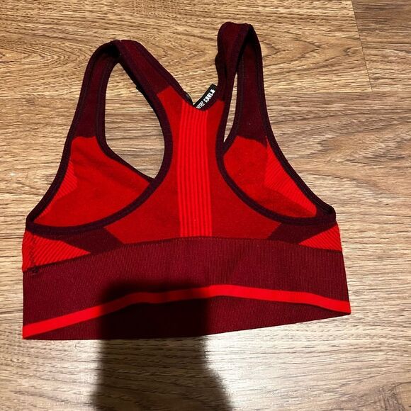 Victorias Secret PINK red unlined seamless sports bra. - Picture 2 of 4